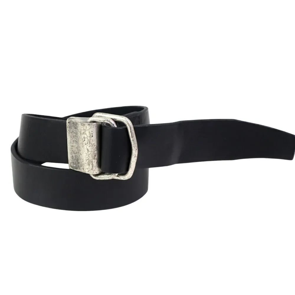 AL & Co BLACK REAL LEATHER 1 3/8
